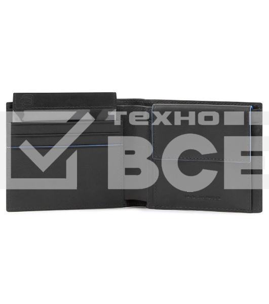 Кошелек мужской Piquadro Blue Square Revamp PU4188B2VR/N, натур.кожа, черный