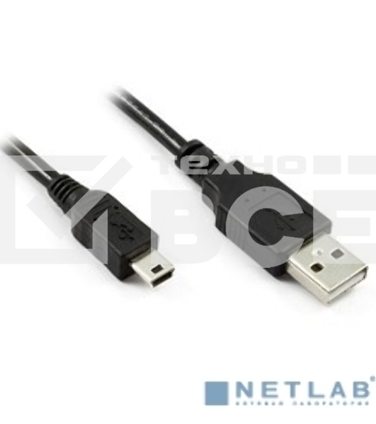 Кабель Greenconnect Кабель интерфейсный USB 2.0 1.8m Premium AM/mini 5P, 28/28 AWG двойное экранирование, антифриз, черный