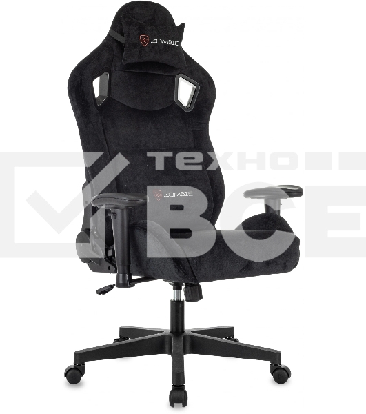 Кресло игровое Zombie Ghost Fabric черный Light-20 крестов. пластик