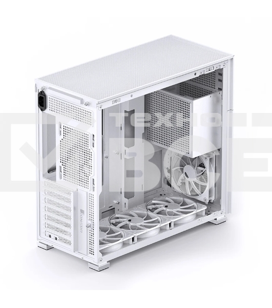 Корпус без блока питания Case JONSBO D41 STD, Midi-Tower, TG, no fan, 1xUSB-A 3.2 + 1xUSB-C 3.2, ATX, mATX White