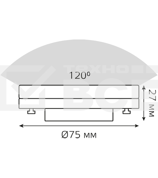 Лампа cветодиодная Gauss GX53 8W 680lm 6500K диммируемая LED