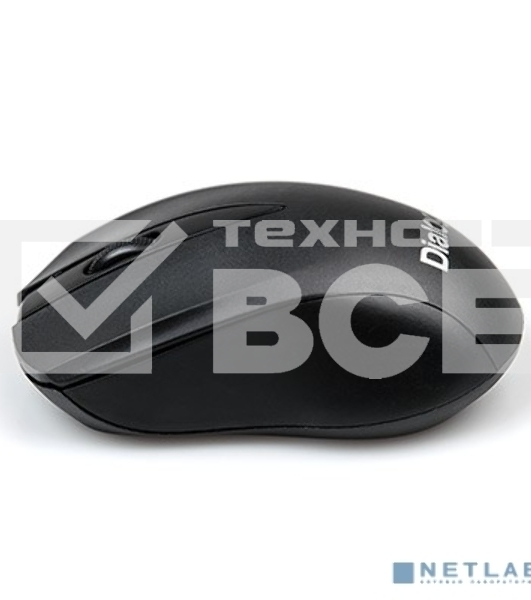 Мышь беспроводная Dialog Comfort MROC-15U черный, 1200 dpi, радиоканал, USB, кнопки - 3