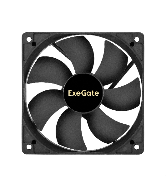 Вентилятор 12В DC ExeGate ExtraSilent ES12025B2P (120x120x25 мм, 2-Ball (двойной шарикоподшипник), 2pin, 1300RPM, 22dBA)