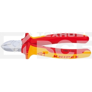 Бокорезы KNIPEX 7006160 1000V160мм диагональные,ручки изолированные,с двухцв многокомп чехлами