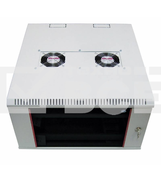 Шкаф настенный ЦМО ШРН-М-12.500 12U 600x520мм пер.дв.стекл съемные бок.пан. 50кг серый