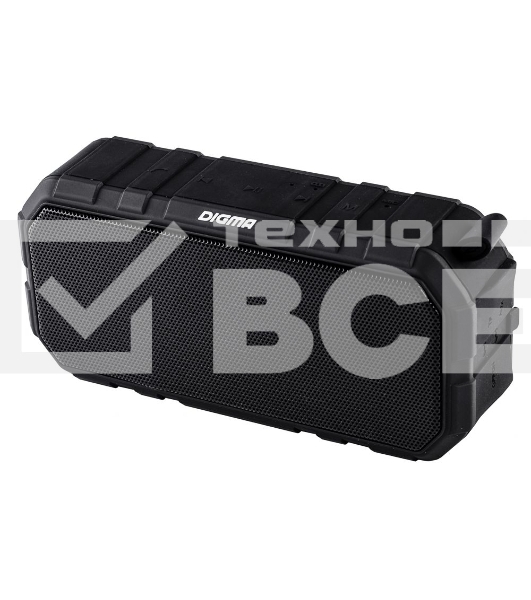 Колонка портативная Digma S-40 черный 10W 1.0 BT 2000mAh