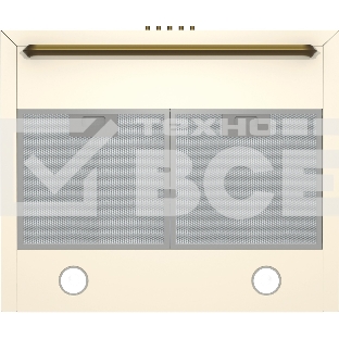 Вытяжка Gorenje WHC63CLI ширина 60 см, 650 м3/ч, Отвод воздуха и рециркуляция, цвет: слоновая кость