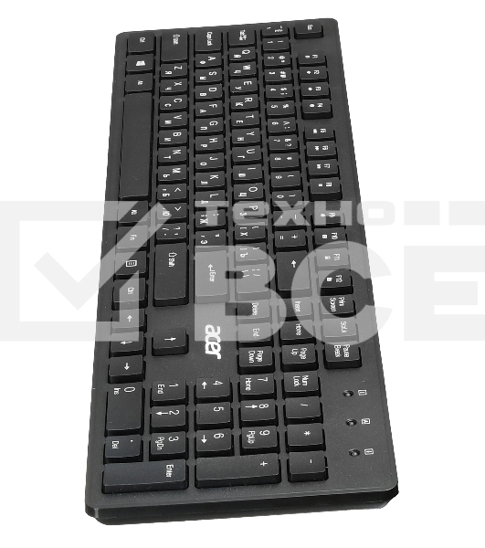 Клавиатура Acer OKW020 проводная, USB, черный