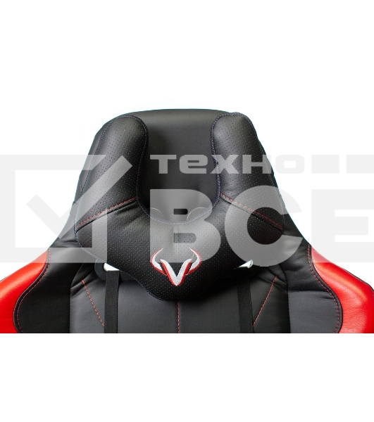 Кресло игровое Бюрократ VIKING 5 AERO RED черный/красный искусственная кожа