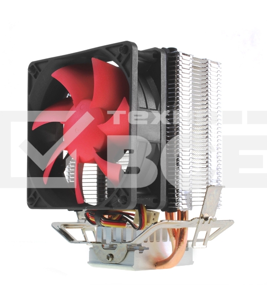 вентилятор CROWN Кулер для процессора CM-92 (Для Intel и AMD, TDP до 95 Ватт, 2шт. медных теплопроводных трубок, Гидродинамическии подшипник, Размер: 117*79*113 мм)