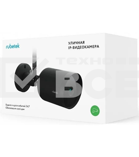 Камера видеонаблюдения IP Rubetek RV-3425 3.6-3.6мм цв. корп.:черный
