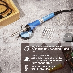 Паяльник Rexant, подставка, набор из 5 жал, керамический нагреватель, 220-480 °C, 220 В/60 Вт, фото3
