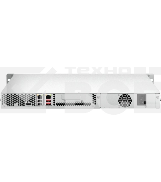 Сетевое хранилище SMB QNAP TS-464U-8G NAS 4 HDD trays, rackmount 1U, 1 PSU. 4-core Intel Celeron N5105/N5095 2.0-2.9 GHz, 8 GB RAM MAX, 2x2.5GbE, 2xUSB 3.2 Gen 2 (10Gbps), 2xUSB 2.0, 1xHDMI, PCIe Gen 3 x2 , W/o rail kit RAIL-B02