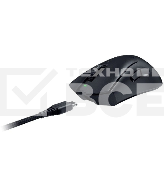 Мышь беспроводная/проводная Razer DeathAdder V3 Pro черный, 30000 dpi, радиоканал, USB, кнопки - 6