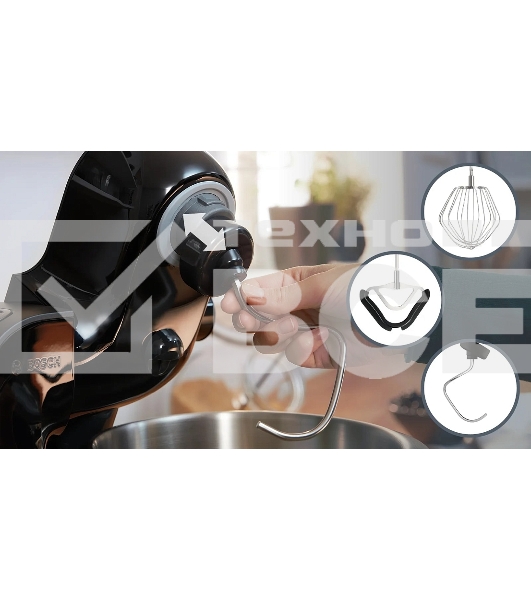 Кухонный комбайн Bosch 1000 Вт, цвет черный