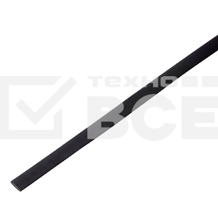 Трубка термоусаживаемая PROconnect ТУТ 40,0/20,0мм, черная упаковка 10 шт. по 1м,