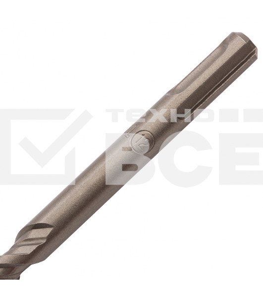 Бур по бетону, двойная спираль, Cobalt W-tip, 12x210 мм, SDS PLUS Denzel