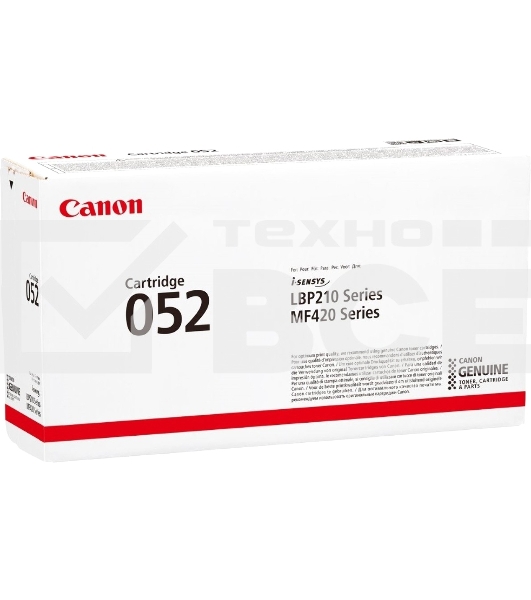 Картридж лазерный Canon 052 2199C002 черный (3100 стр.) для Canon MF421dw/MF426dw/MF428x/MF429x