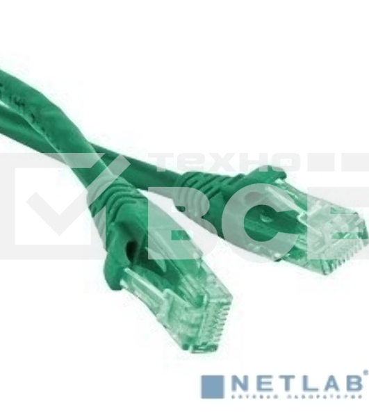 Патч-корд Hyperline PC-LPM-UTP-RJ45-RJ45-C6-3M-LSZH-GN Патч-корд U/UTP, Cat.6, LSZH, 3 м, зеленый