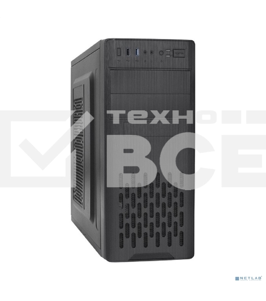 Компьютерный корпус Miditower ExeGate CP-606U-AB500 (ATX, AB500 с вент. 8см, 1*USB+1*USB3.0, аудио)