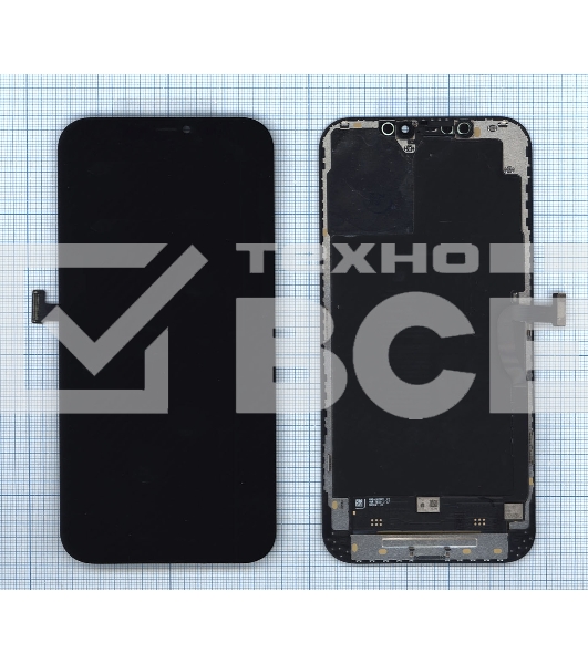 Дисплей (модуль) для Apple iPhone 12 Pro Max в сборе с тачскрином (orig), черный