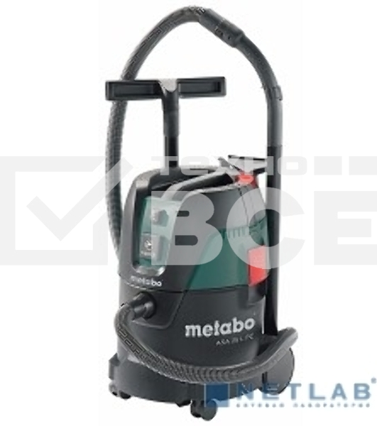 Пылесос строительный Metabo ASA 25 L PC 602014000 Пылесос {1250вт,розетка,ручн.очистка, бак 25л, вес 8.3 кг }