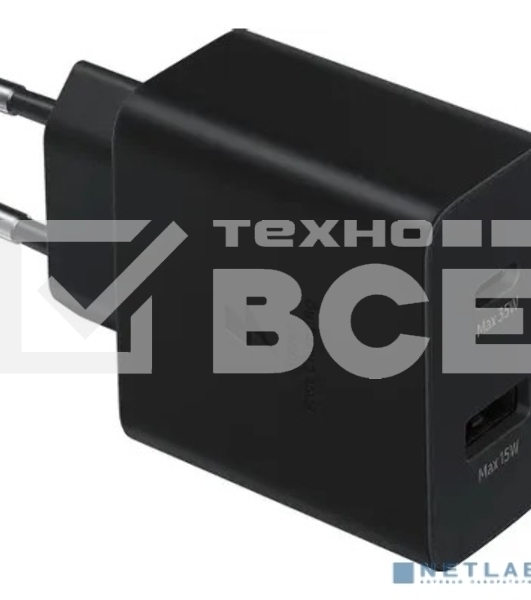 Зарядное устройство Samsung EP-TA220 черный W/O CABLE