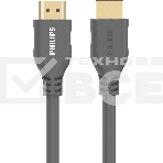 Кабель аудио-видео Philips 8K 60 Гц Ultra HD HDMI (m)/HDMI (m) 3м. позолоч.конт. серый, фото2