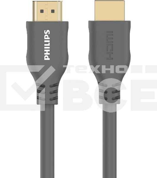 Кабель аудио-видео Philips 8K 60 Гц Ultra HD HDMI (m)/HDMI (m) 3м. позолоч.конт. серый