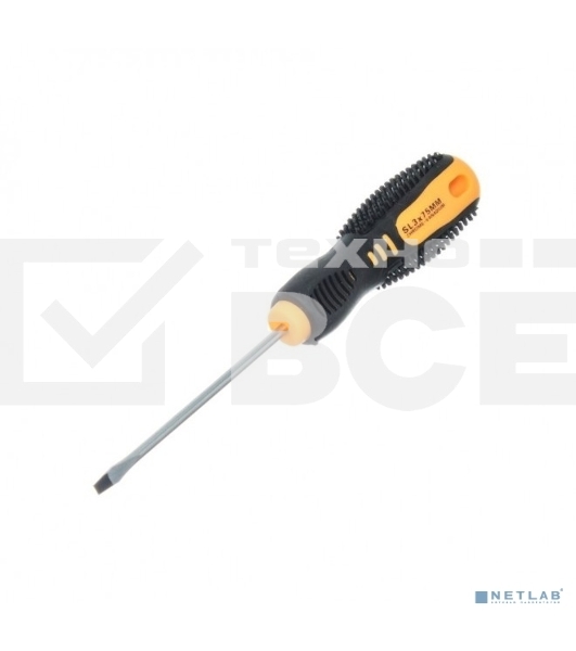 Отвертка шлицевая SL 6х125 мм, двухкомпонентная рукоятка 12-4723 Rexant