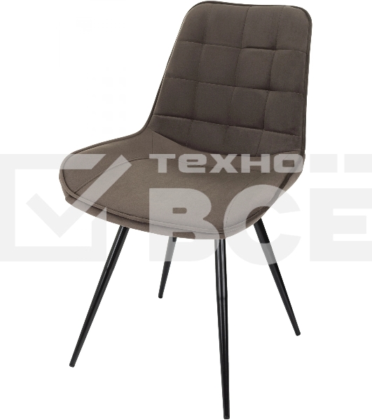 Стул для дома Бюрократ CH-K2_4 комплект 4 шт коричневый Holland 74 металл черный на ножках (CH-K2_1/HL74_4)