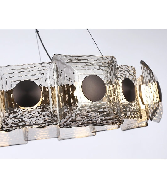 Светильник Ambrella light LH31030 GR/SM серый/дымчатый 72W 3000K D700*150