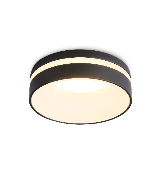Светильник Ambrella light TN3306 BK/FR черный/белый матовый MR16 GU5.3 D80*43