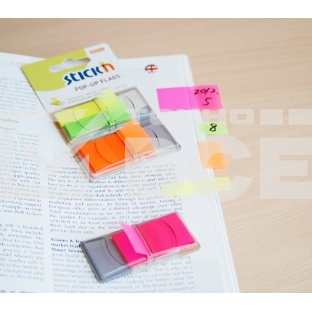 Закладки самокл. индексы пластиковые Stick`n 26013 25x45мм 1цв.в упак. 50лист Z-сложение блистер