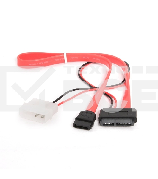 Кабель Gembird/Cablexpert Кабель Combo miniSATA , molex+SATA/miniSATA, 6pin+7pin, (длина инт-35см, пит-30см),(CC-SATA-C2)