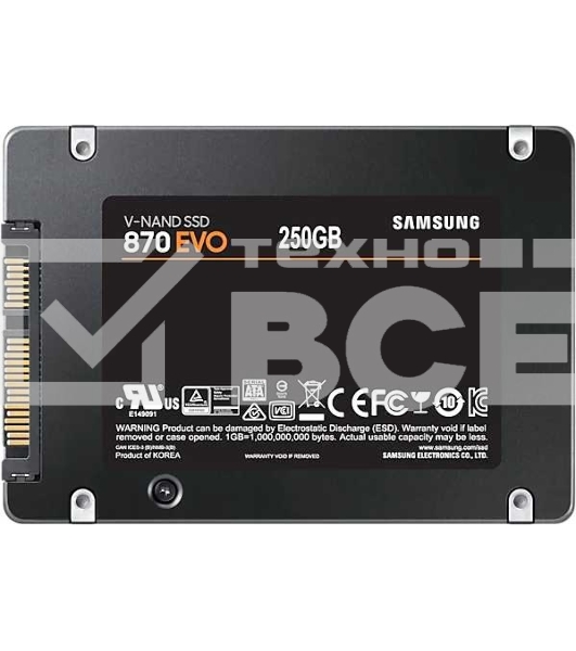 Накопитель SSD Samsung 870 EVO, 250GB, SATA III, 2.5