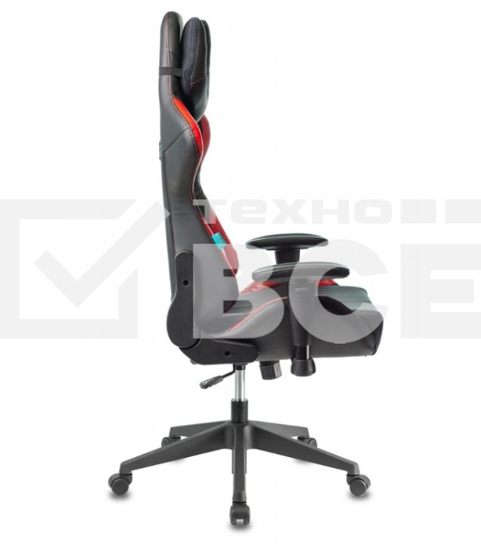 Кресло игровое Бюрократ VIKING 5 AERO RED черный/красный искусственная кожа
