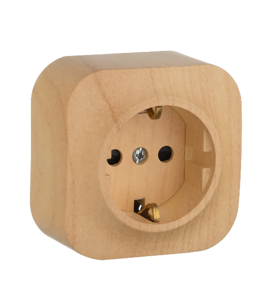 Legrand Legrand 782280 Розетка с заземлением с защитными шторками (Дерево)