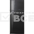 Холодильник Sharp SJ-GV58ABK черный двухкамерный 329/108 л морозилка сверху, фото 1