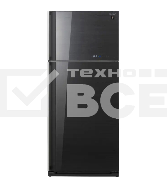 Холодильник Sharp SJ-GV58ABK черный двухкамерный 329/108 л морозилка сверху