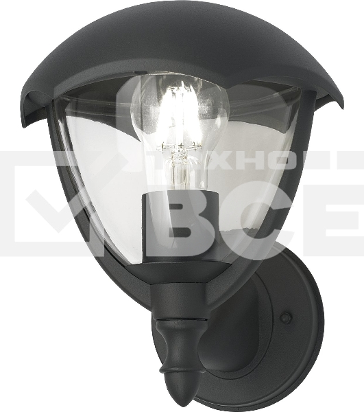 Светильник садово-парковый Gauss Aura на стену вверх 188*210*238mm, 170-240V / 50Hz, 1xE27, Max.60W, IP: 54, 1/6