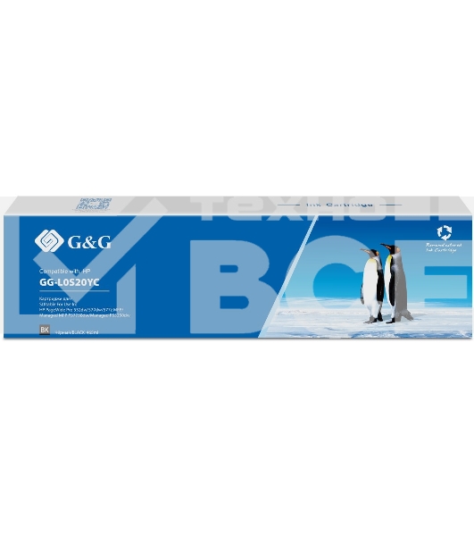 Картридж струйный G&G GG-L0S20YC 976YC GG-L0S20YC черный (465мл) для HP PW Pro 5777/552