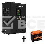 Комплект Источник бесперебойного питания EX295997RUS + батарея 33Aч EX285664RUS 1шт (инвертор, синус, для котла, настенный) ExeGate FineSine SX-1000.LCD.AVR.2SH <1000VA/600W, чистая синусоида, цветной LCD-дисплей, AVR, 2*Schuko, линейно-интерактивный, кре, фото2