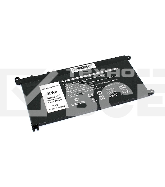 Аккумуляторная батарея для ноутбука Dell 3180 3189 11.4V 2200mAh OEM