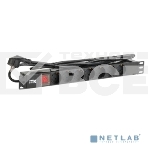 Блок розеток ITK PDU 7 розеток DIN49440 (нем. cтанд.) с LED выключателем, 1U, шнур 2м вилка DIN49441 (нем. станд.), профиль из ПВХ, черный, фото3