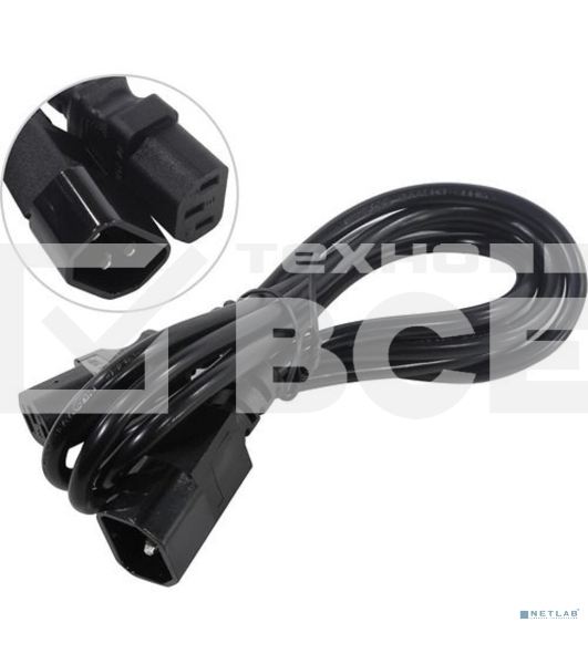 Кабель монитор-компьютер (UPS->уст-во) ExeGate Special EC-1,8S (С13->С14) 3x0.5, CCA, 1.8м