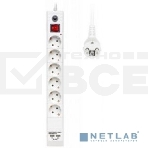 Сетевой фильтр Buro BU-SP5_USB_2A-W 5м (6 розеток) белый (коробка), фото7