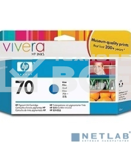 Картридж струйный HP №70 C9458A голубой для HP DJ Z2100/Z3100 (130мл)