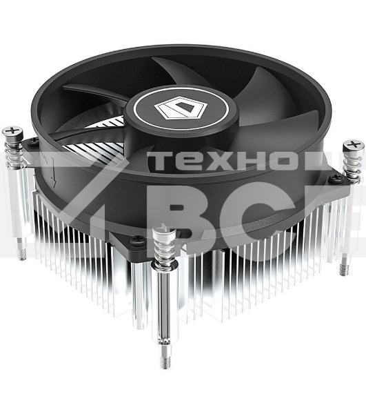 Кулер ID-COOLING DK-19 PWM серебристый/черный 92мм алюминий 2200rpm 26db 4-pin 95W 55мм