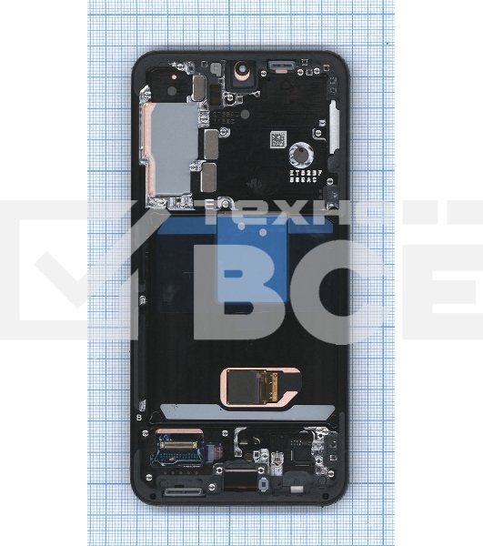 Дисплея для Samsung Galaxy S22 SM-S901B в сборе с тачскрином ServicePack, серый (GH82-27520E)